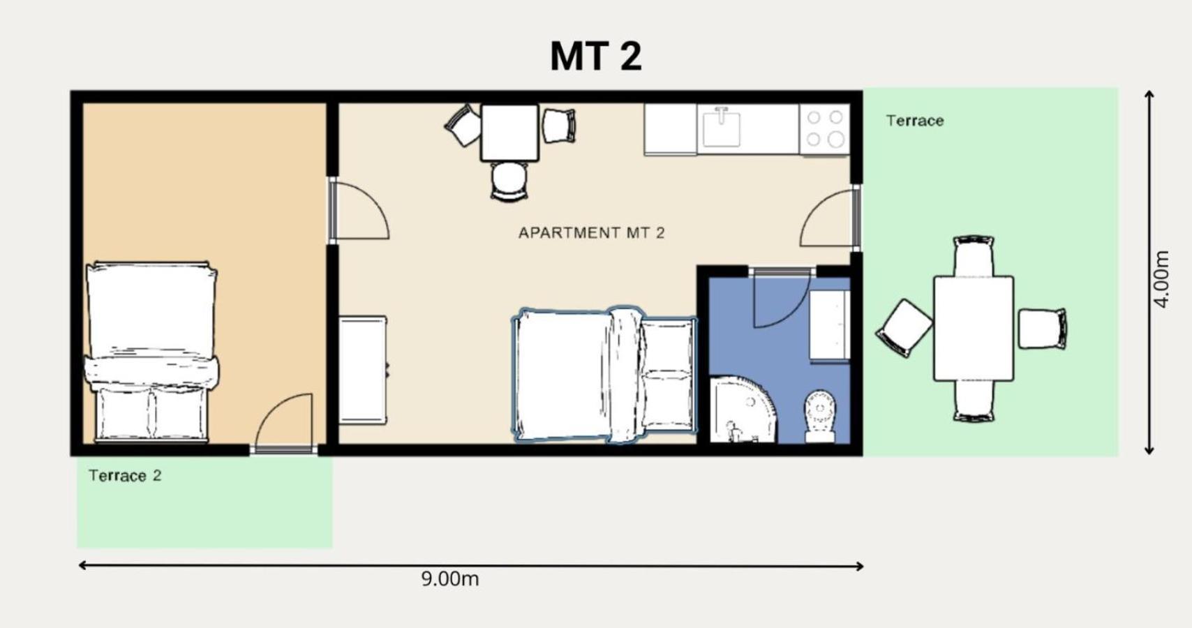 שמריקה Studio Apartments Mt מראה חיצוני תמונה